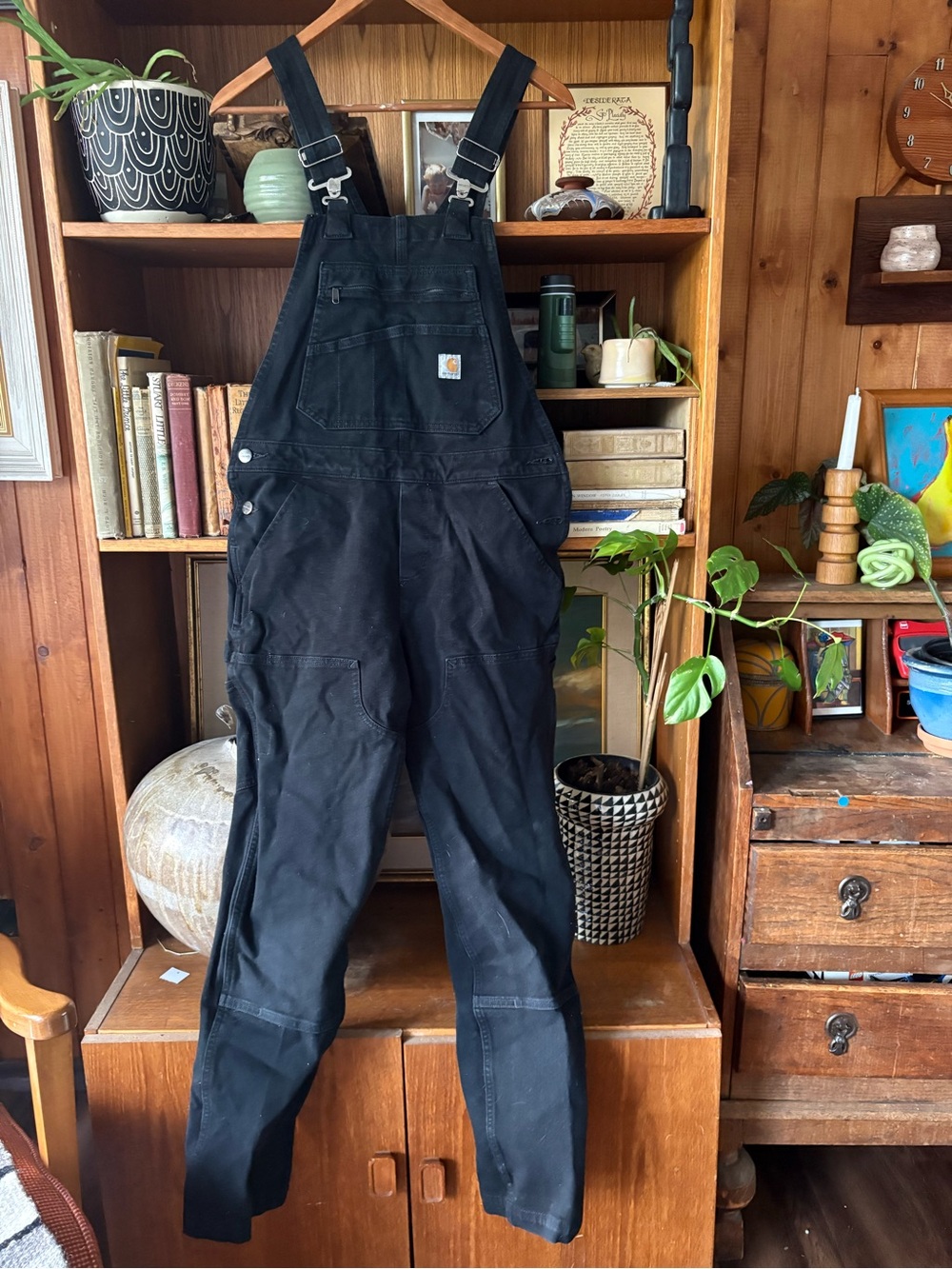Carhartt Women’s Canvas Bib Utility Bib Overalls S 4/6